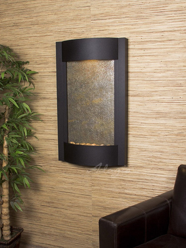 Adagio Serene Waters Textured Black Green Featherstone Wall Decor | SWA1712 | Handcrafted Home Decor for Living Room, Bedroom & Office
