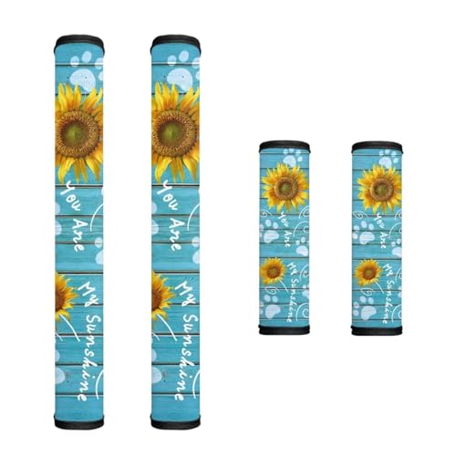 Sunflower Teal Wood