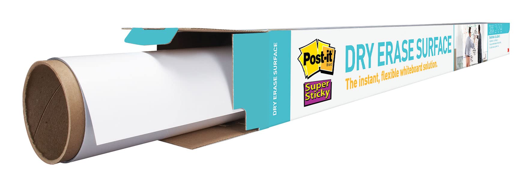 Dry Erase Whiteboard Film - Removable & Stain-Proof Self-Adhesive Whiteboard Surface for Walls, Doors, Tables - 8ft x 4ft Roll - Perfect for Home Office, Classroom, and Meeting Room Organization