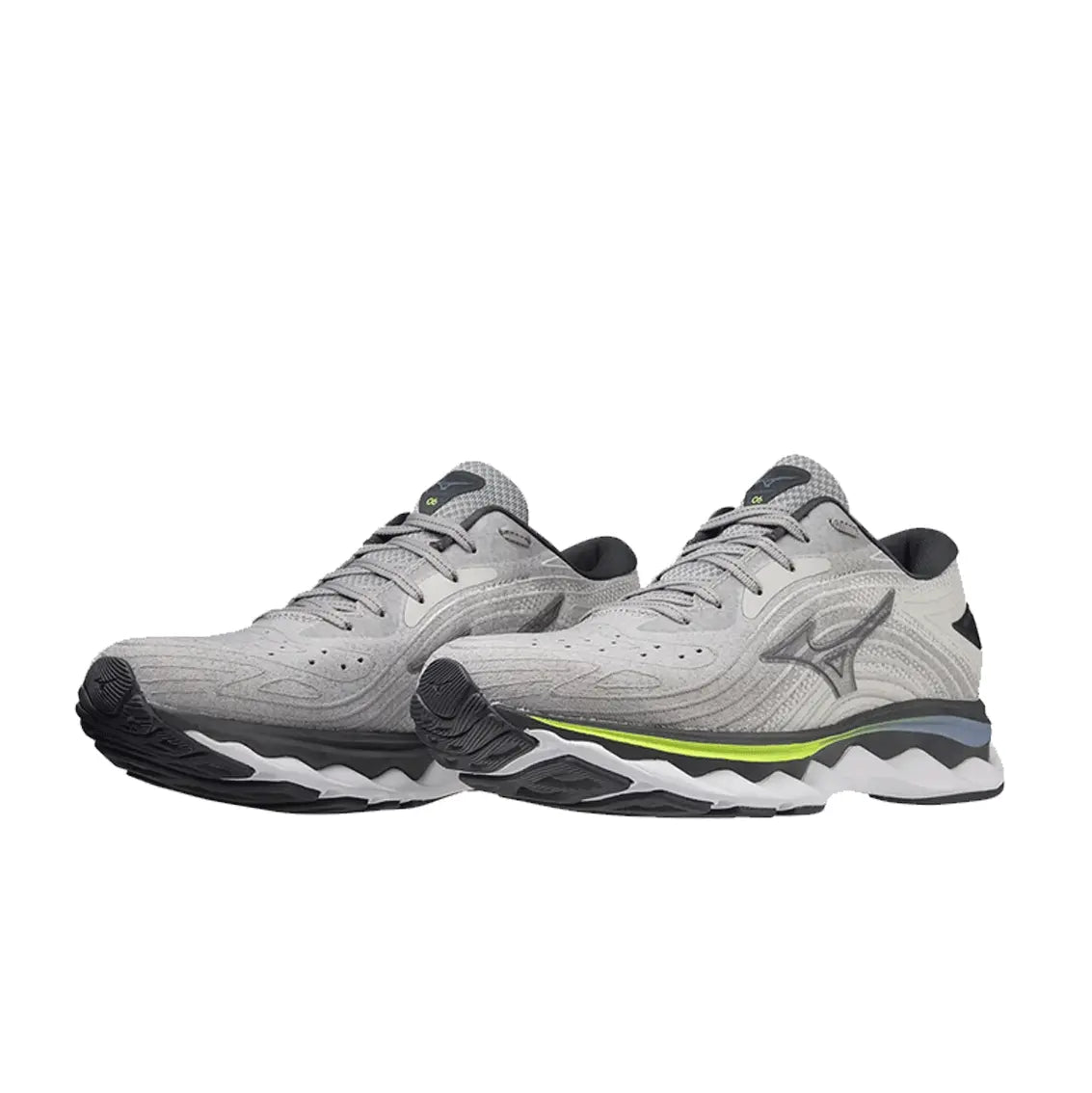 Mizuno Wave Sky 6 Women's Running Shoes (Wide Width) - Ultimate Gray/Silver/Purple | Cushioned Support for Long Distance Running & Marathon Training