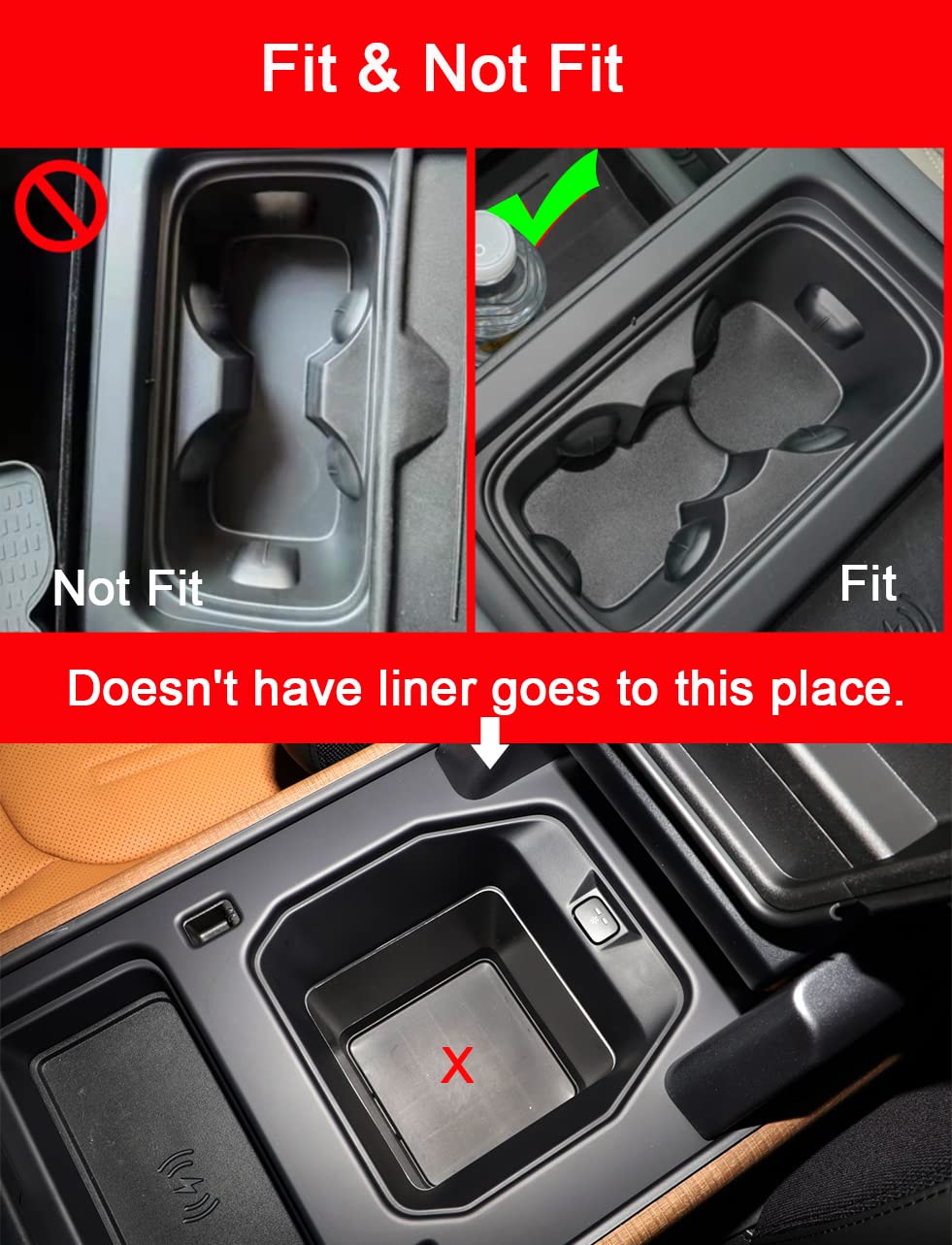 Premium Anti-Dust Cup Holder Liners for Land Rover Defender 110 (2020-2023) - Custom Fit Door Pocket & Center Console Mats - 20pc Gray Interior Accessories - Perfect for Off-Roading, Camping & Daily Commute