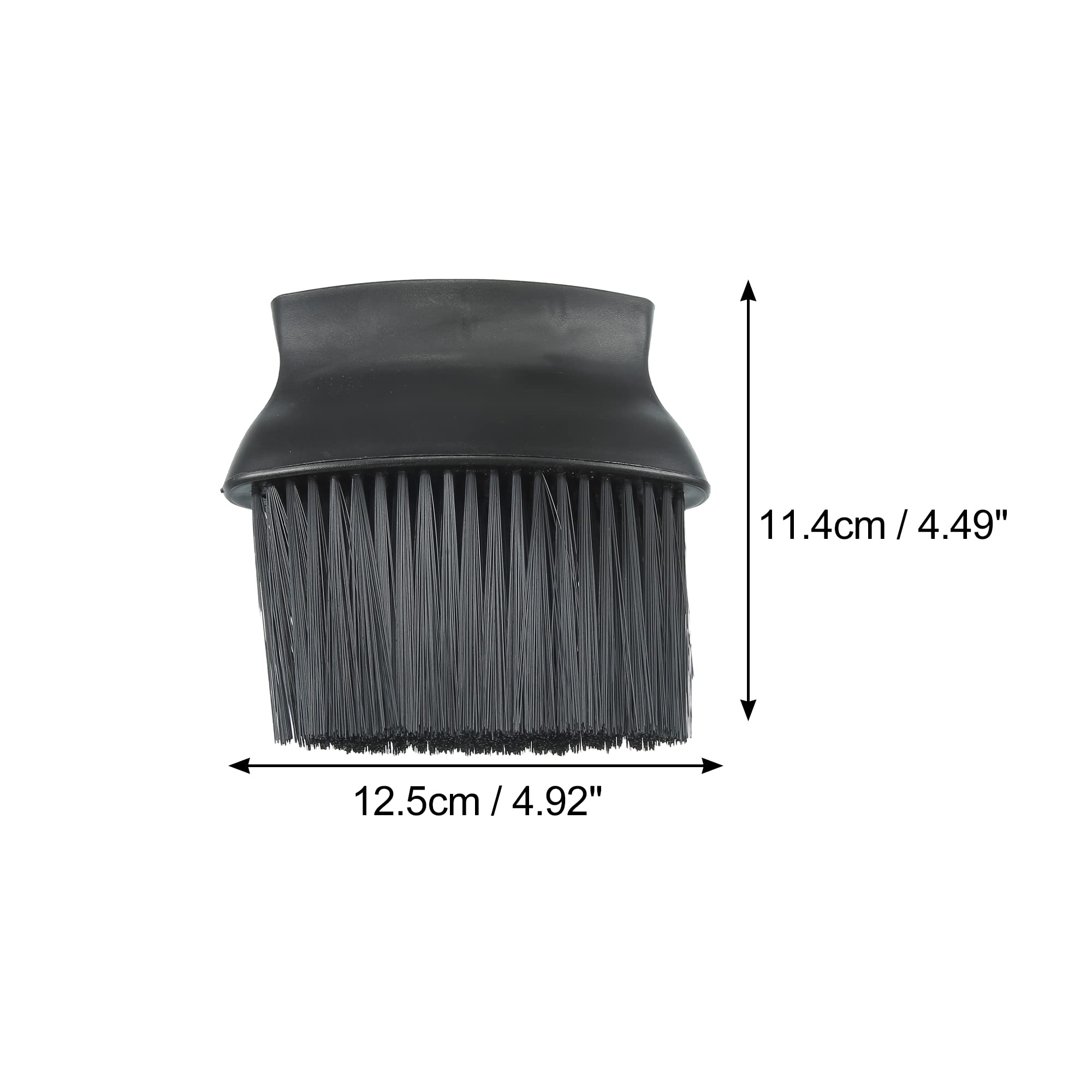 X AUTOHAUX 2-Pack Soft Hair Car Interior Cleaning Brush - Premium Dust Removal Tool for Dashboards, AC Vents & Car Detailing - Black (Perfect for Quick Cleanups & Professional Auto Care)