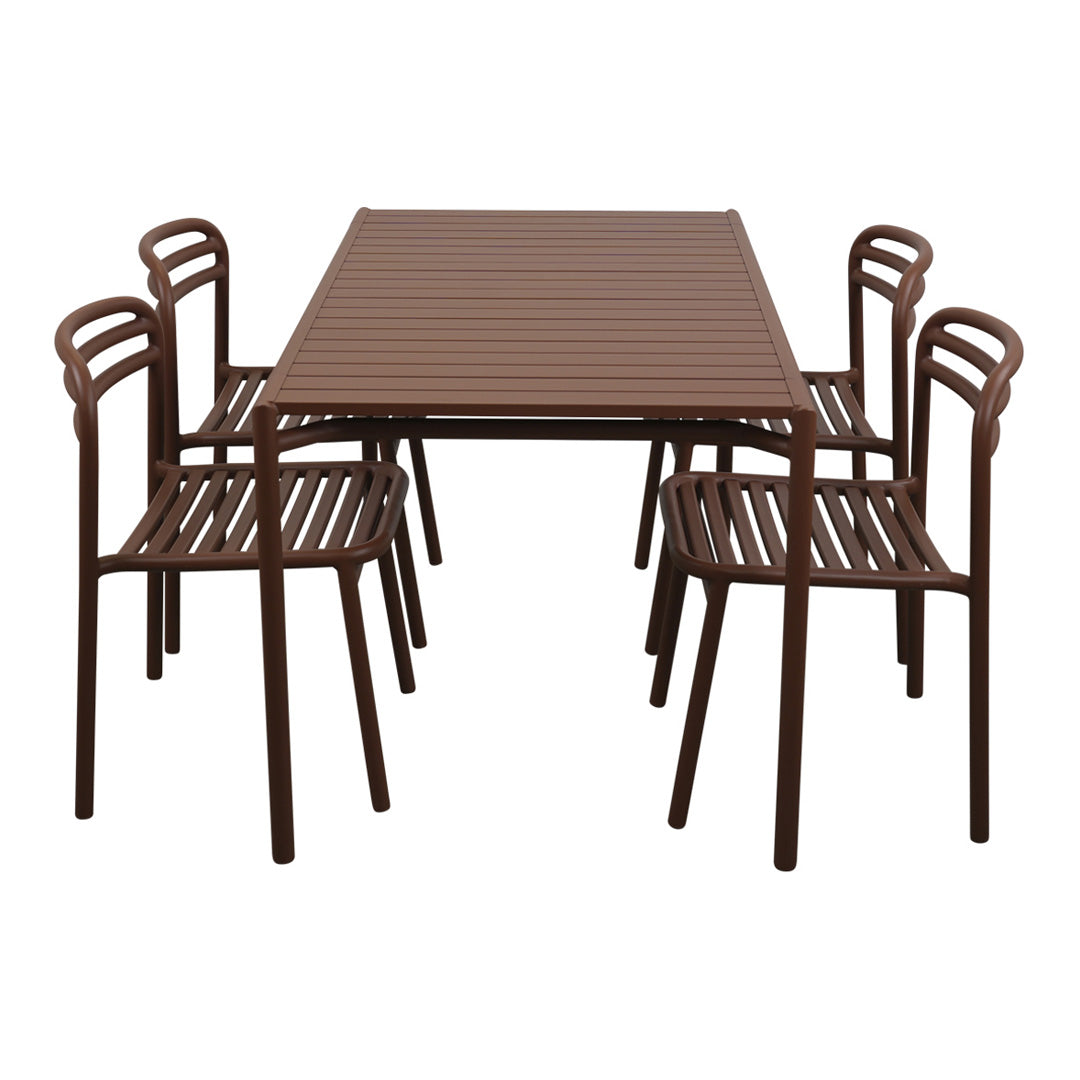 Bliss Rectangular Dining Table - Modern Solid Wood Kitchen Table for 6-8 People | Perfect for Family Dinners, Entertaining Guests & Small Space Dining Rooms