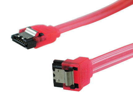 18 Inch SATA 3.0 Cable Straight to Right Angle - High Speed Data Transfer Cable for PC, Laptop, SSD, HDD - Perfect for Computer Upgrades and Internal Storage Expansion