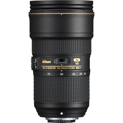 Nikon AF-S NIKKOR 24-70mm f/2.8E ED VR Lens - Professional Full Frame DSLR Camera Lens with Vibration Reduction for Portrait, Wedding & Event Photography