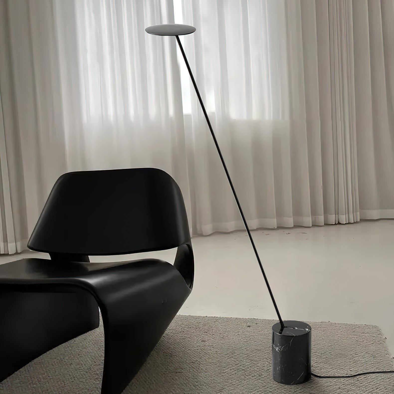 Modern Agniya Floor Lamp - Adjustable LED Standing Light for Living Room, Bedroom, Office - Warm White & Cool White Dimmable Reading Light with Remote Control - Perfect for Night Reading, Relaxing & Home Decor
