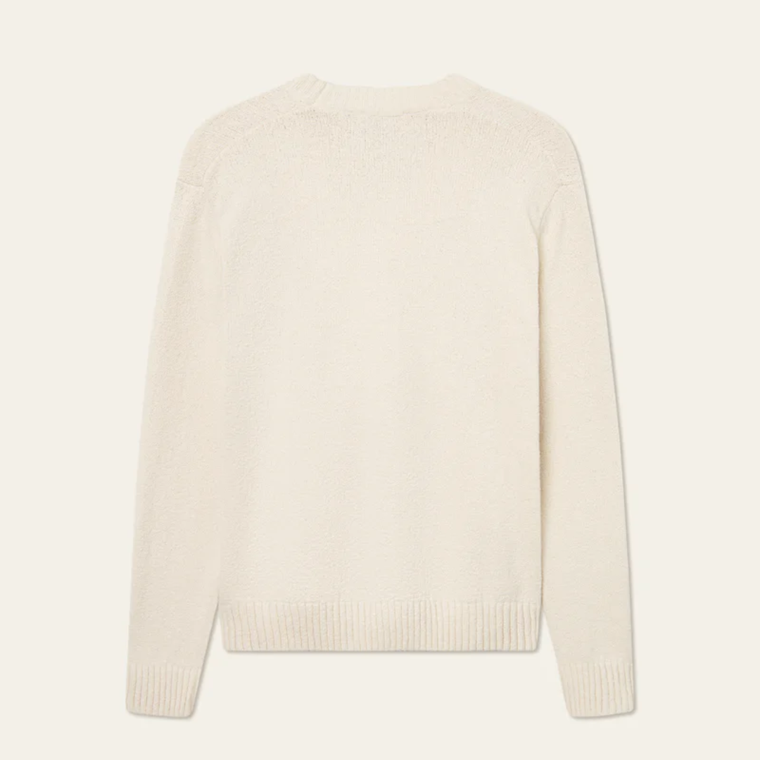 Stylish Brad Embroidery Cardigan for Women - Ivory Knit Sweater | Perfect for Fall Fashion, Casual Outfits & Office Wear