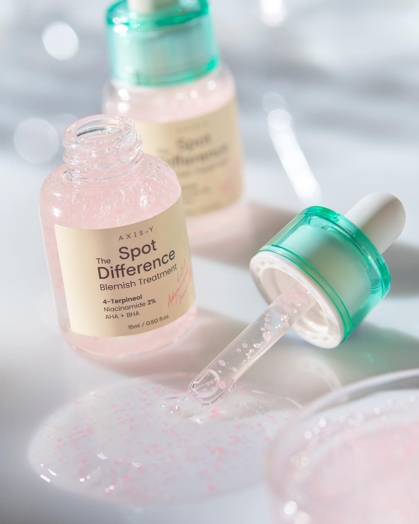 AXIS Y Spot The Difference Blemish Treatment 15ml - Korean Acne Spot Corrector for Clear Skin | Perfect for Daily Skincare & Travel