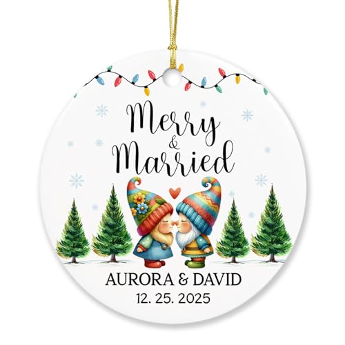 Merry & Married Ornament