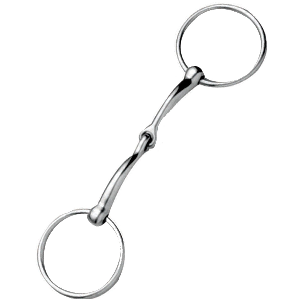 JP Korsteel Stainless Steel Jointed Loose Ring Snaffle Bit - Durable Horse Training Bit for Dressage, Jumping & Trail Riding