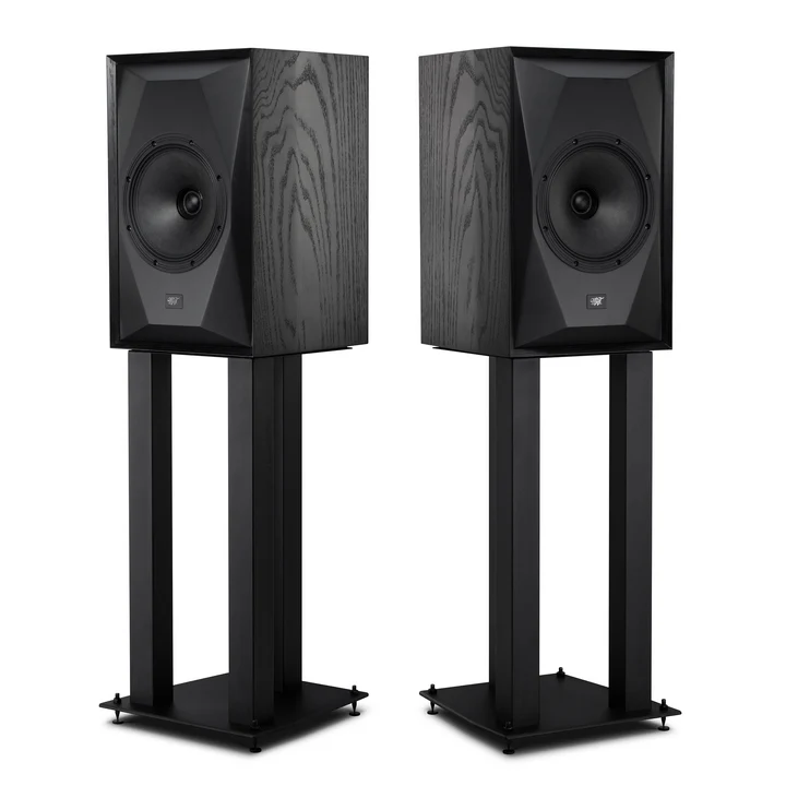 MoFi Mobile Fidelity SourcePoint 8 High-End Bookshelf Speakers with Stands - Premium Audio for Home Theater & Music Listening