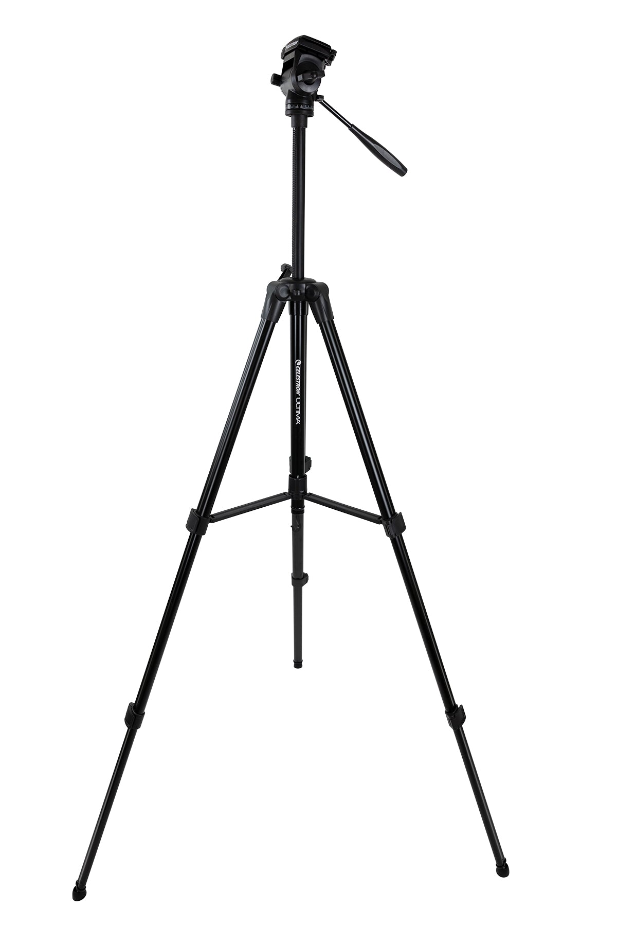 Ultima Pan Tilt Head Tripod - Professional 360° Rotating Camera Tripod Stand with Smooth Fluid Motion for DSLR, Video & Photography - Perfect for Vlogging, Live Streaming & Outdoor Shooting