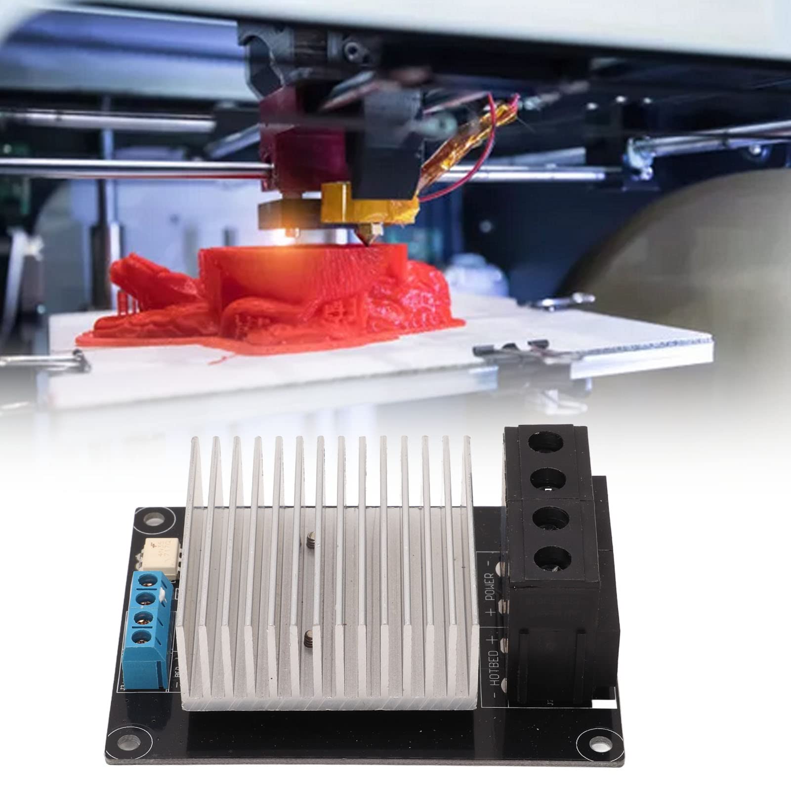 MKS MOSFET MOS Control Module - 30A 3D Printer Heating Controller for Hotbed & Extruder | High-Power Driver Module for DIY 3D Printing Projects & Repairs | Perfect for Creality, Prusa, Ender 3 Printers