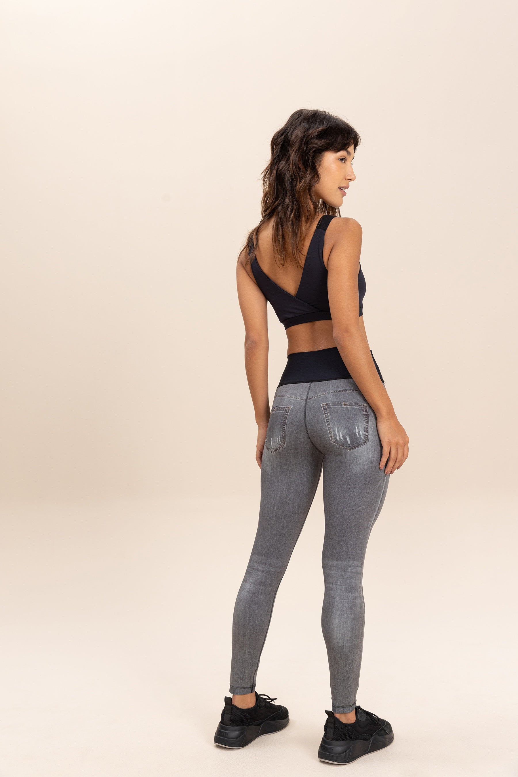 Rever Denim Colors Leggings - High Waist Stretchy Yoga Pants for Women | Perfect for Workout, Running & Casual Wear