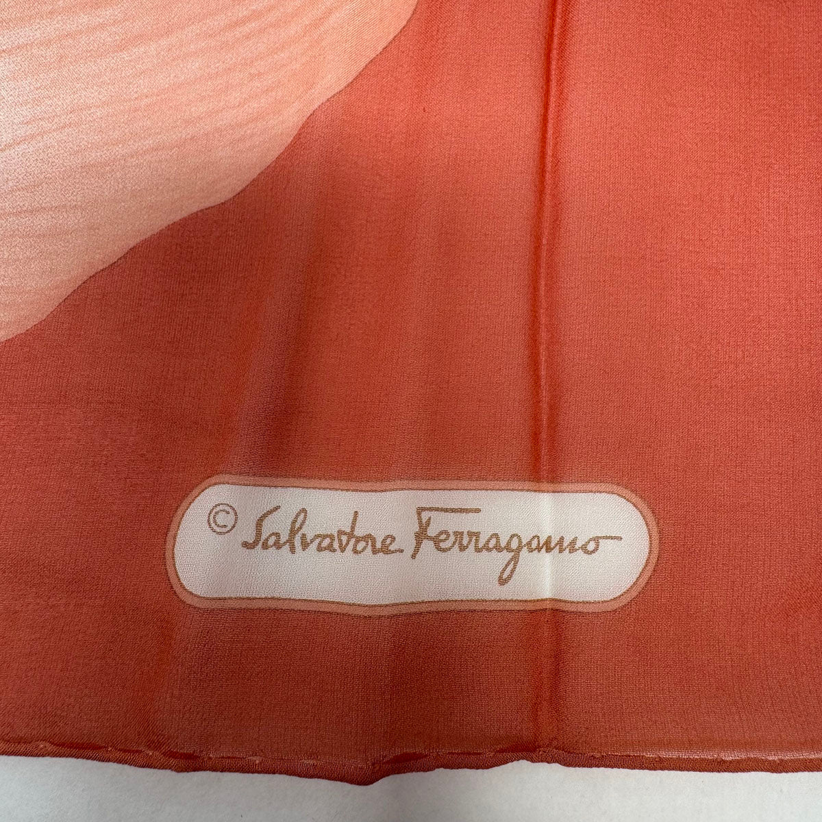 Salvatore Ferragamo Luxury Floral Print Silk Scarf for Women - Elegant Fashion Accessory for Office, Travel & Special Occasions