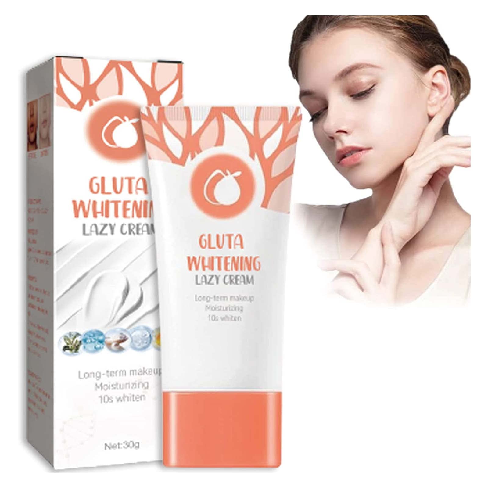 Gluta Whitening Facial Cream - Korean Moisturizing Day Cream for Brightening & Hydration | Perfect for Daily Skincare & Night Routine
