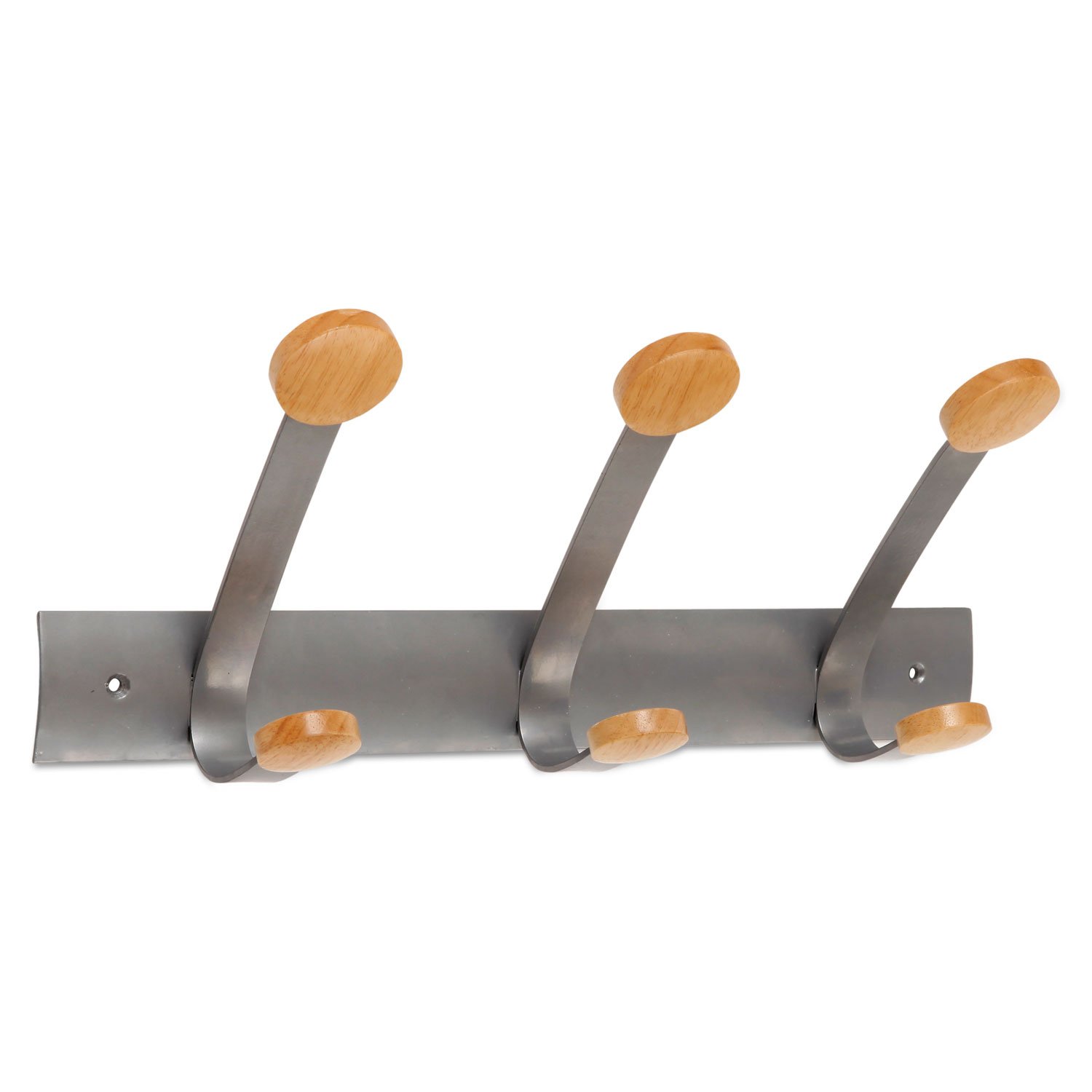 Premium Wooden Coat Hooks for Wall - Natural Oak Entryway Organizer with 5 Hooks - Perfect for Hanging Coats, Hats, Bags & Scarves in Hallway, Mudroom or Bedroom