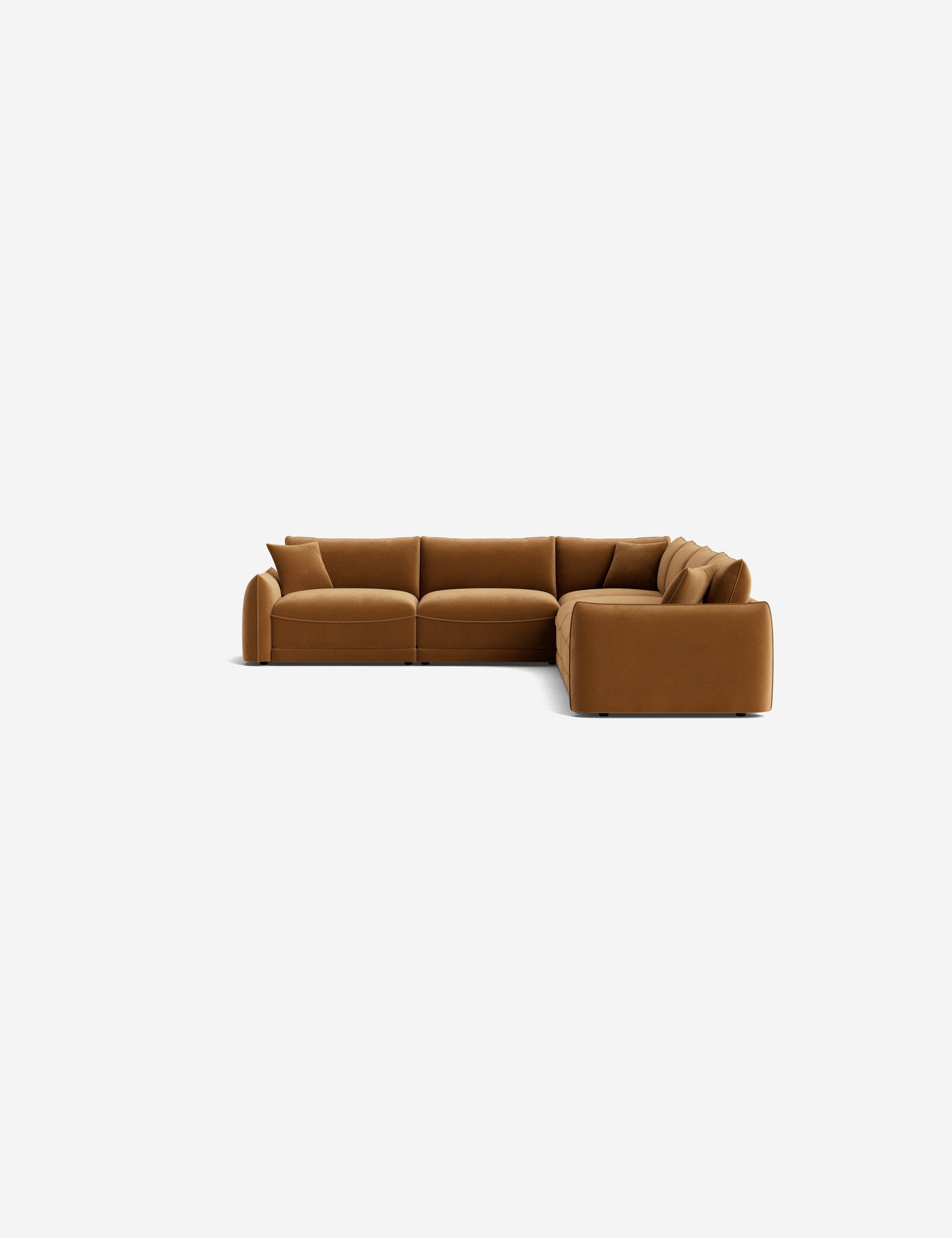 Balmer Modular Corner Sectional Sofa - Modern L-Shaped Couch with Reversible Chaise for Living Room, Home Theater & Lounge Spaces