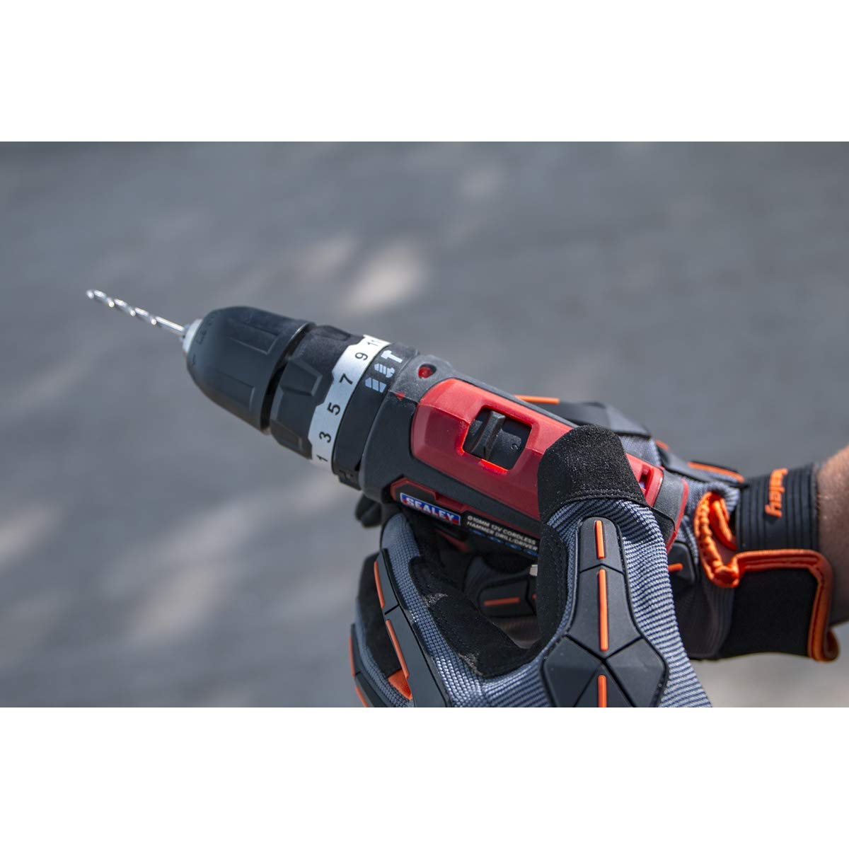 Sealey CP1201KIT 12V Li-ion Hammer Drill/Driver Kit with 2 Batteries & 10mm Chuck - Perfect for DIY Projects, Home Repairs & Construction Work