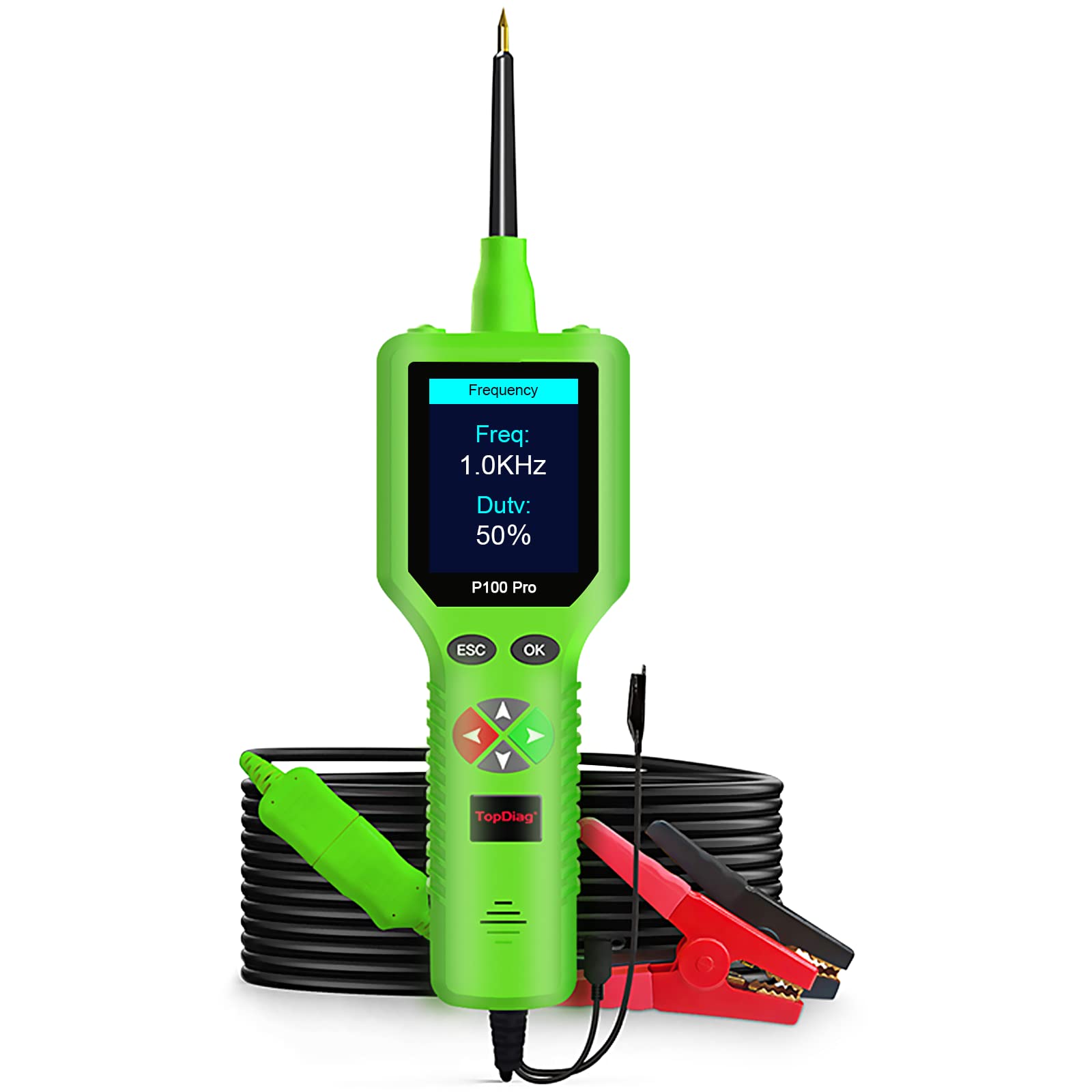 P100 Pro Power Circuit Tester Kit - 9V-30V Automotive Electrical Tester for 12V/24V AC/DC Systems | Digital Voltage Multimeter with Short Finder & Oscilloscope | Perfect for Car, Truck & RV Electrical Diagnostics & Maintenance
