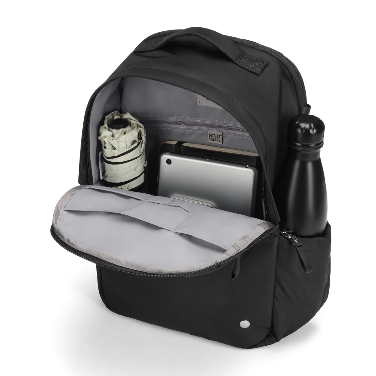 Pacsafe W 10L Anti-Theft Backpack - Secure Travel Daypack for Commuters, Students & Tourists - RFID Protection & Cut-Resistant Straps for Urban Safety
