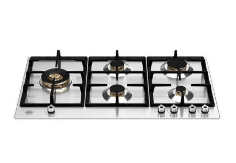 Bertazzoni 90cm P905LPROX/NE Gas Cooktop + F6011MODELN 11-Function Built-In Oven + KPL90PLAG1XA Wall Mount Range Hood - Professional Kitchen Appliances for Home Chefs & Cooking Enthusiasts