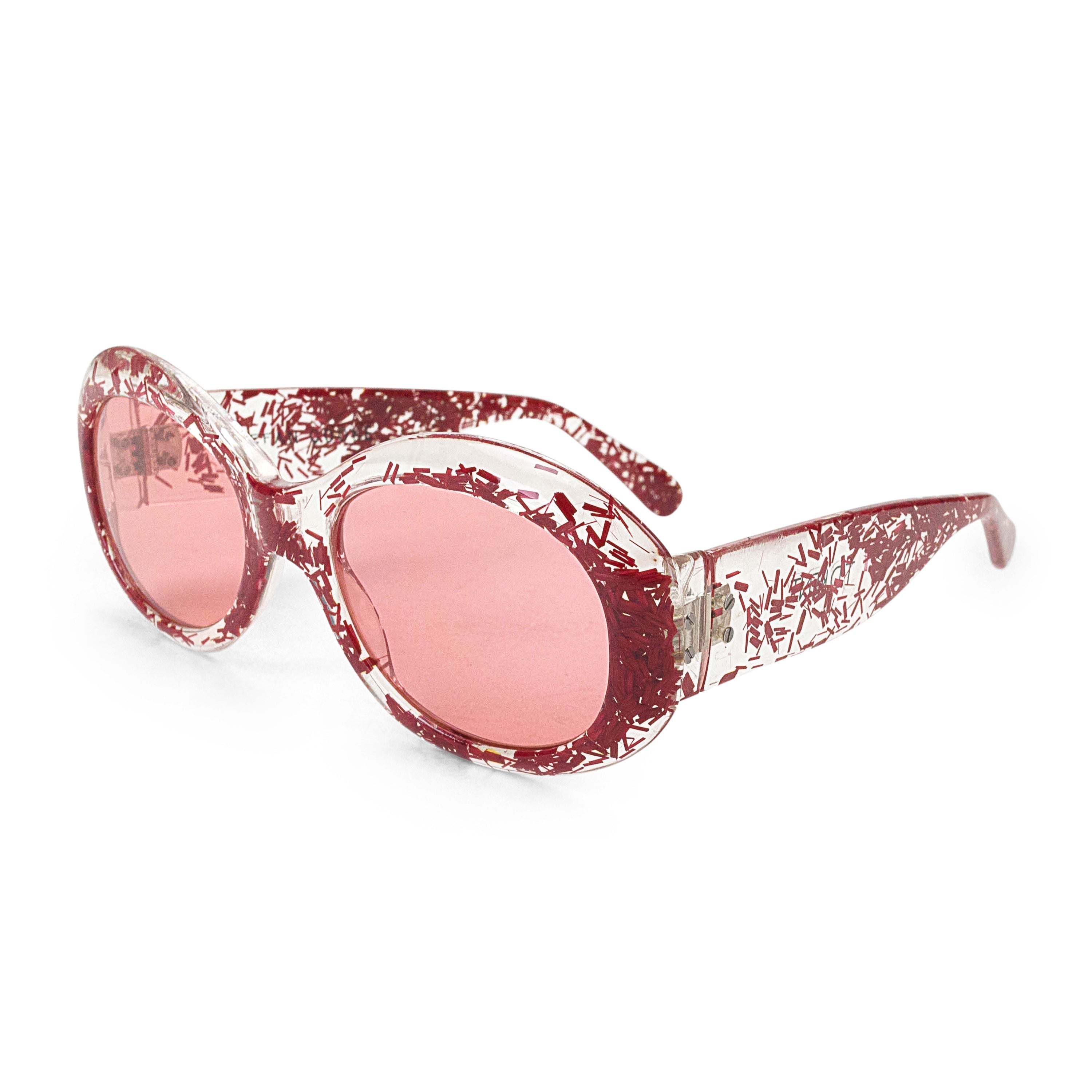 Clear Red Sunglasses for Men & Women - UV400 Protection, Lightweight & Stylish - Perfect for Driving, Beach, Outdoor Sports & Fashion Accessories
