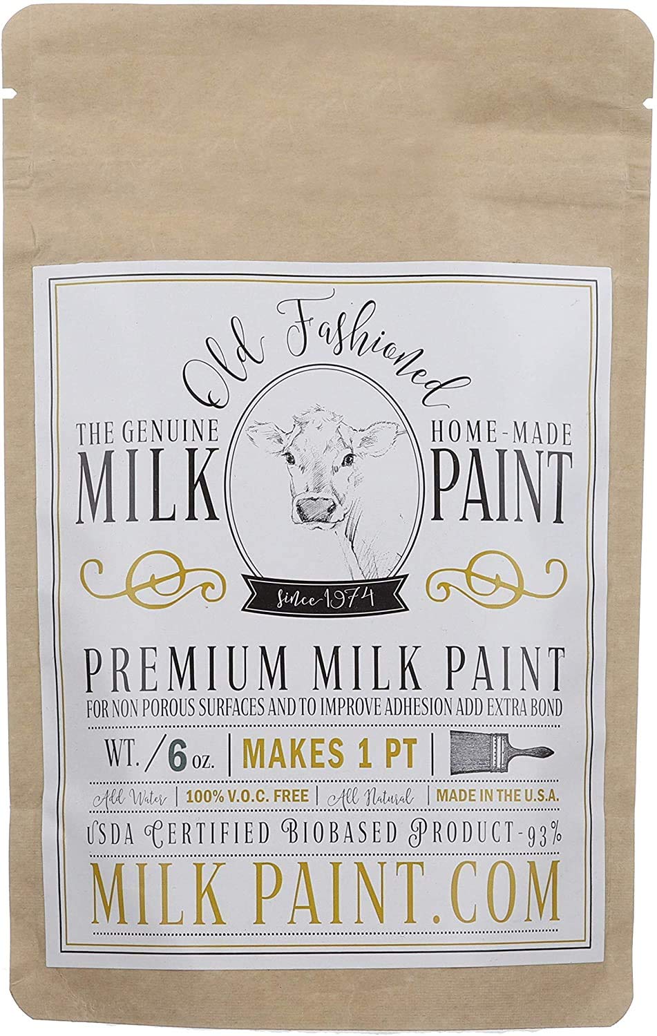 Natural Driftwood Milk Paint - Non-Toxic, Eco-Friendly Chalk Paint for Furniture & DIY Projects - Perfect for Shabby Chic, Vintage & Farmhouse Decor