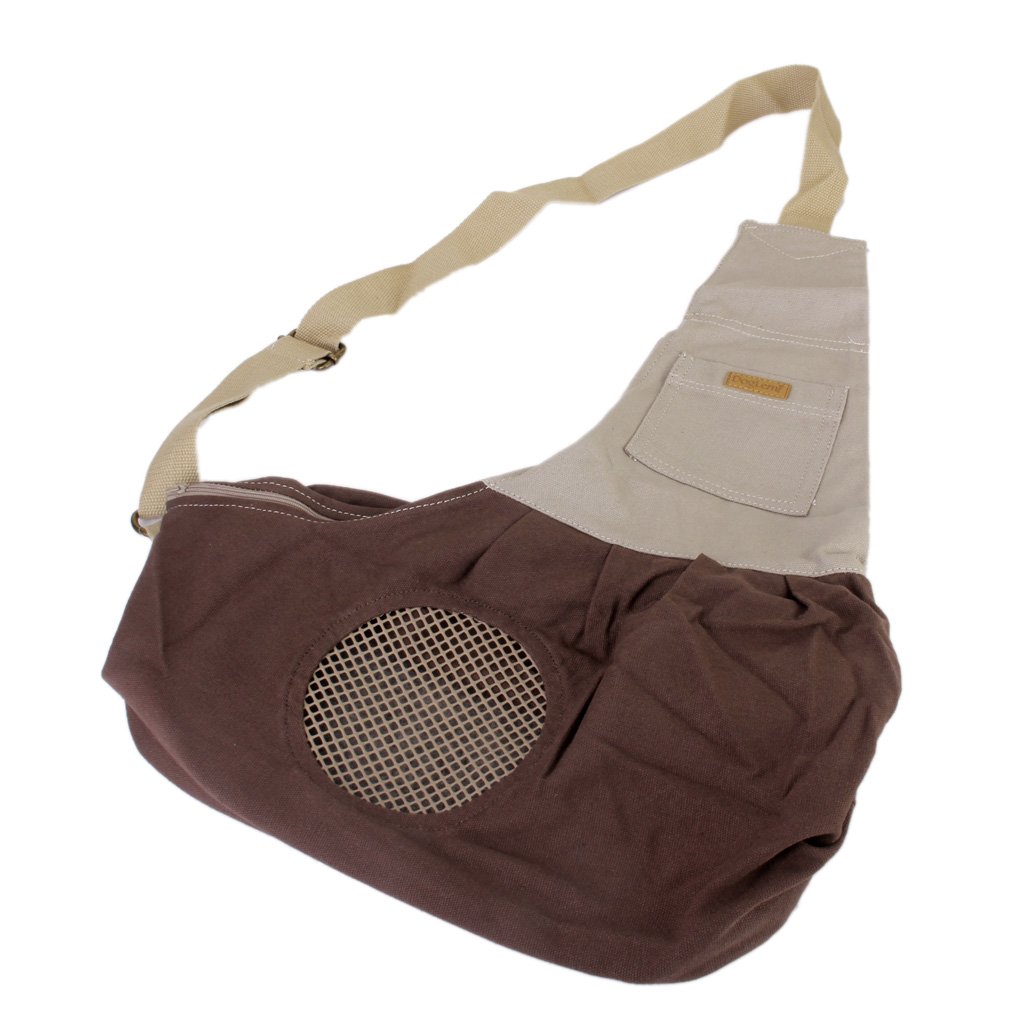 Enakshi Pet Carrier Sling Bag - Adjustable Single Shoulder Tote Pouch for Small Dogs & Cats - Lightweight & Durable for Outdoor Travel, Coffee Shops, and Vet Visits