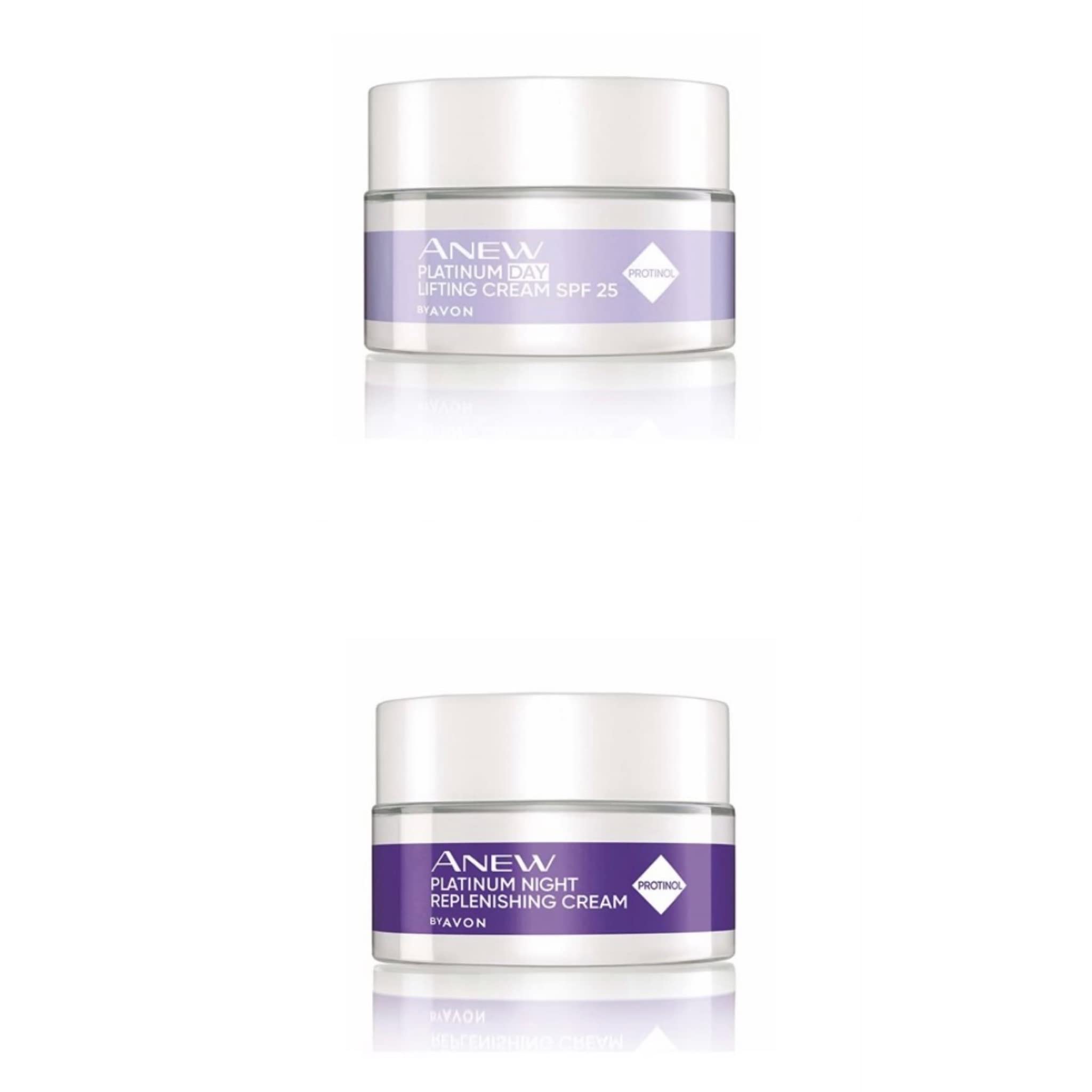 Avon Platinum Day & Night Cream 15ml Travel Size - Anti-Aging Skincare with Advanced Formula for Youthful, Radiant Skin | Perfect for On-The-Go Hydration & Overnight Repair