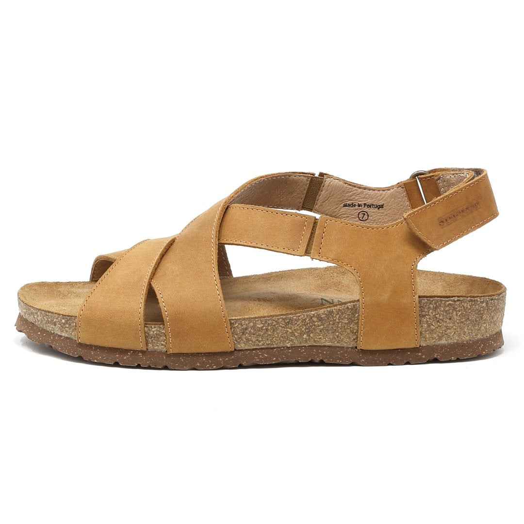 Women's Hannah Leather Sandal - Comfortable Medium Width Casual Sandals for Summer, Beach & Outdoor Wear