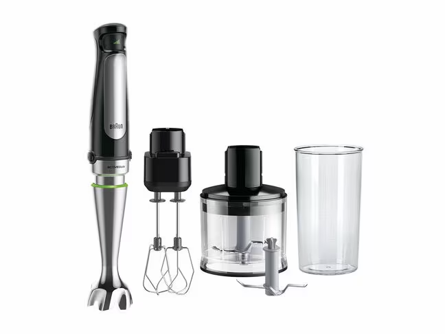 Braun MultiQuick 7 Hand Blender - Powerful 750W Immersion Blender with 21 Speeds, Whisk & Chopper Attachments for Smoothies, Soups, Baby Food & More | Perfect for Kitchen, Restaurant & Home Cooking