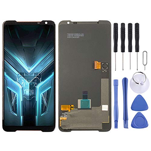 Original Title: CHENYAN Mobile Phone Replacement Spare Parts AMOLED Material LCD Screen and Digitizer Full Assembly for Asus ROG Phone 3 ZS661KS Mobile Displays, Black    Optimized Title: **Asus ROG Phone 3 ZS661KS AMOLED LCD Screen & Digitizer Assembly - Black | High-Quality Replacement Display for Gaming & Daily Use**