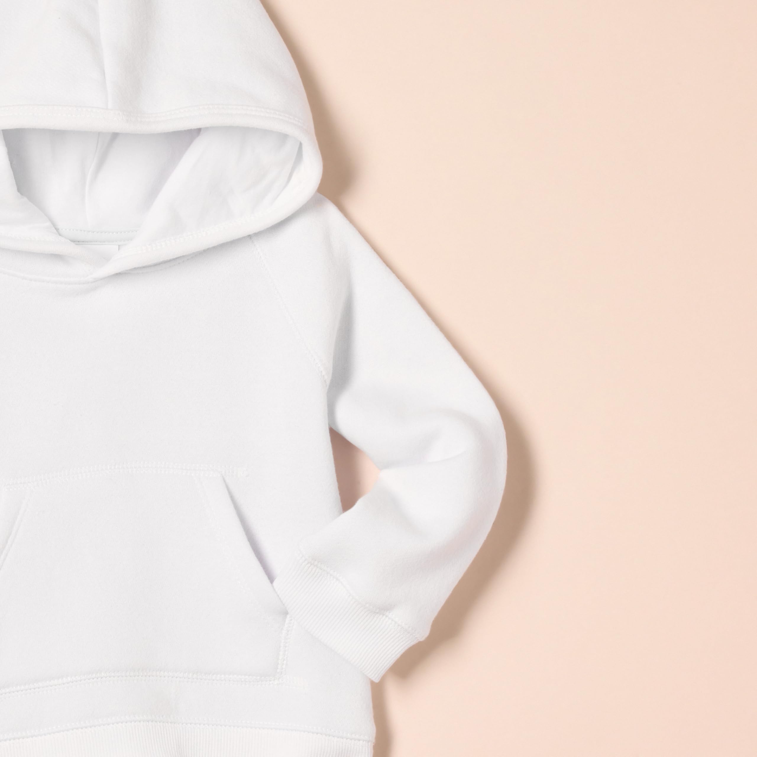 Amazon Essentials Girls and Toddlers' Pullover Hoodie Sweatshirt - Soft Cotton Blend, Cozy Fleece Lining for Playdates, School & Outdoor Activities