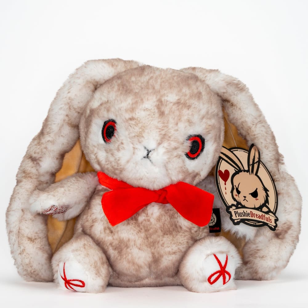 Plushie Dreadfuls Workaholic Rabbit Stuffed Animal - Soft Cuddly Stress Relief Toy for Office Workers & Gift for Professionals