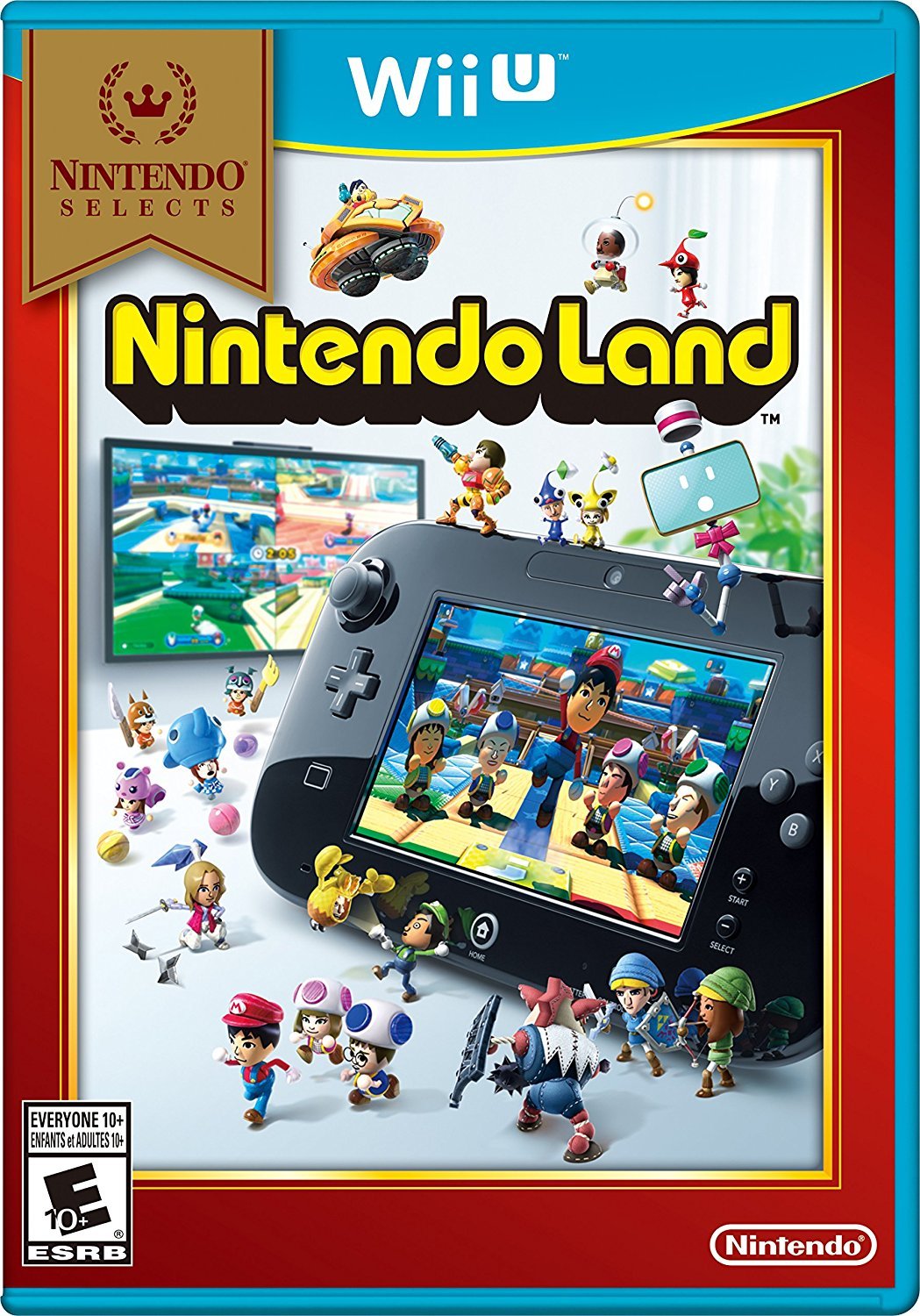 Nintendo Selects: Nintendo Land - Wii U Game Bundle | Family Fun Party Video Game for Kids & Adults | Perfect for Game Nights & Multiplayer Entertainment
