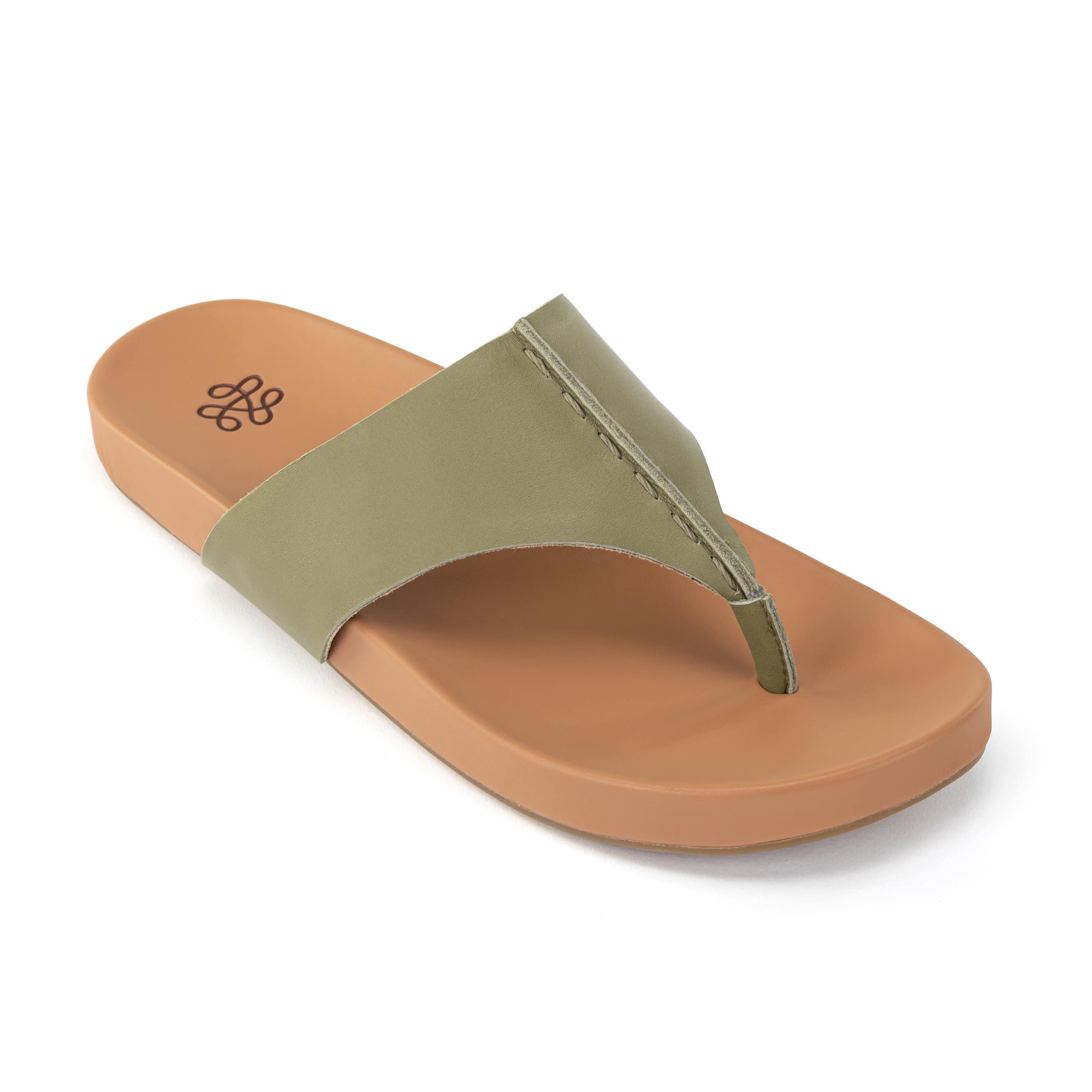 Everly Sandal - Genuine Leather Women's Casual Sandals in Loden Green | Comfortable & Stylish for Summer, Beach, and Everyday Wear