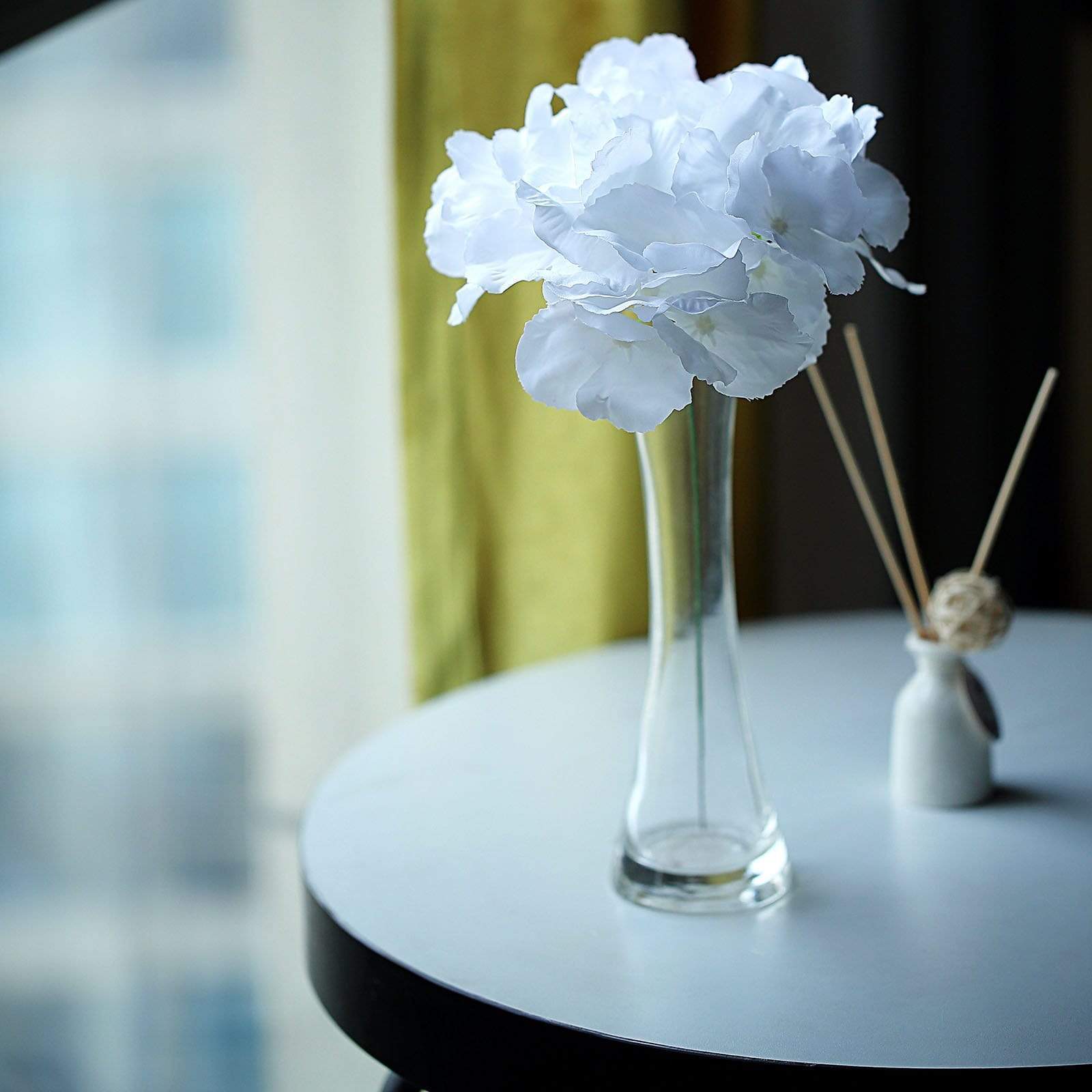 10 Pack Silk Hydrangea Flowers with Stems - Artificial Floral Arrangements for Wedding Decor, Home Centerpieces, and Party Decoration