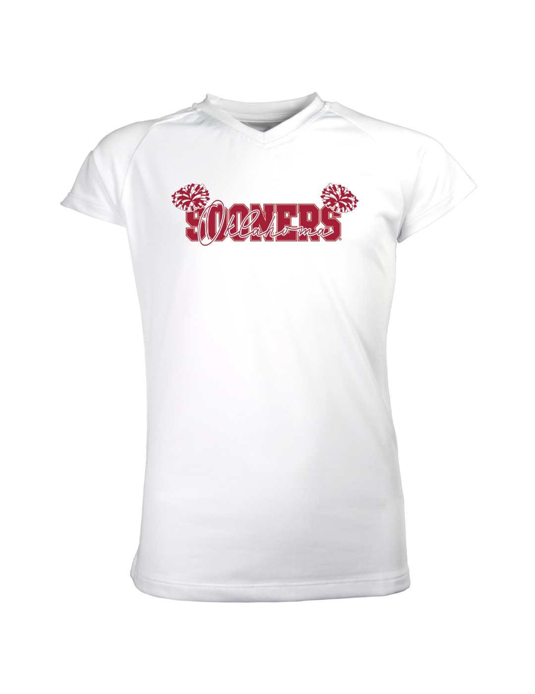 Oklahoma Sooners Youth Girls' T-Shirt | Soft Cotton Cheerleading Tee for Game Day & School Spirit | Perfect for Football Games, Pep Rallies & Fan Events