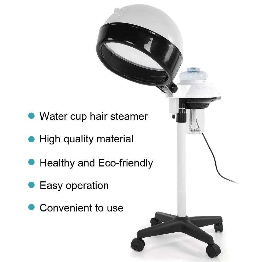 Adjustable Hooded Hair Bonnet Dryer with Floor Stand - Salon & Spa Styling Tool for Hair Coloring, Perming & Conditioning (UK Plug) - Perfect for Home Hair Care & Professional Salon Treatments