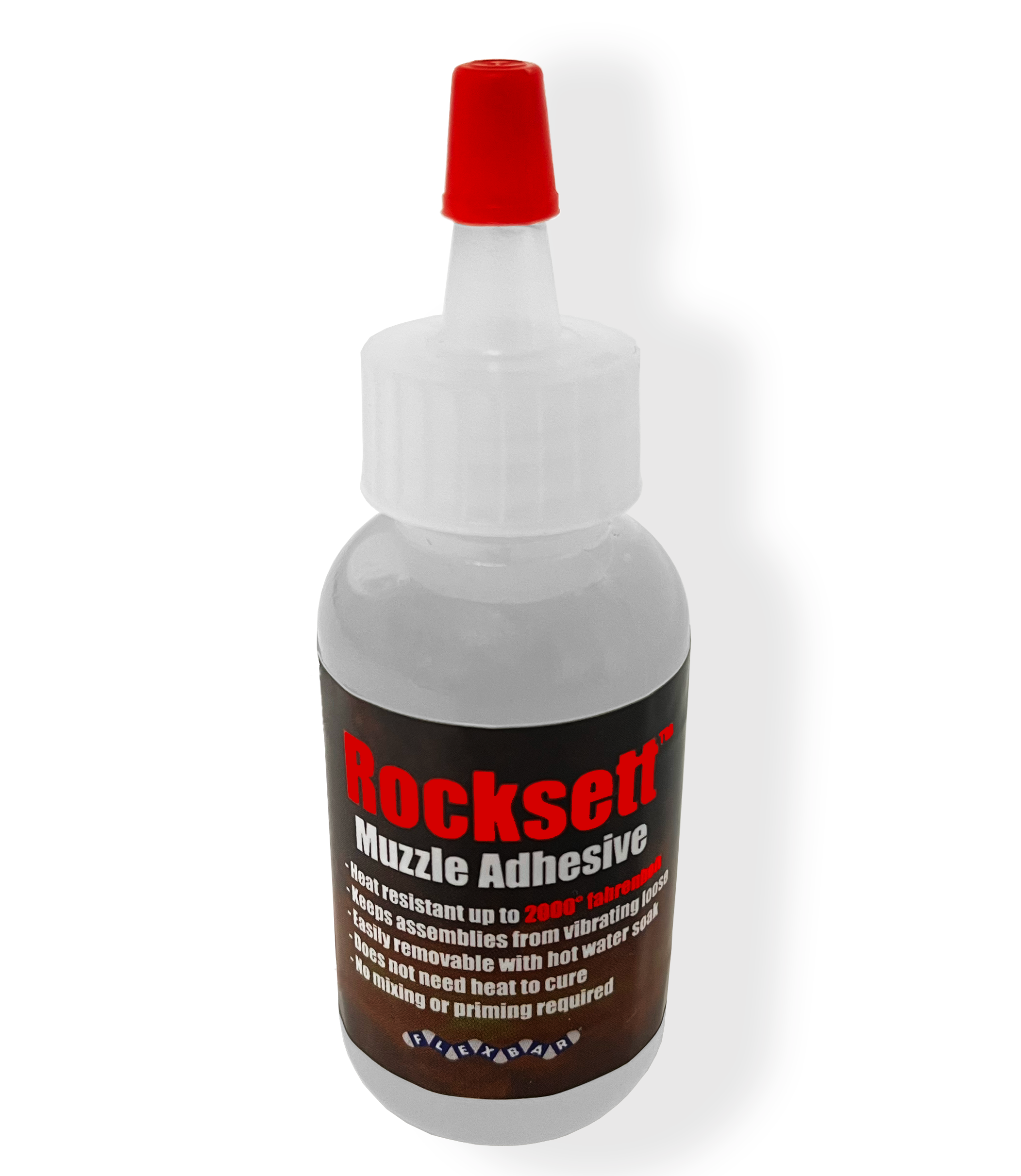 High-Temp Rocksett™ 1oz Muzzle Brake Adhesive - Heat Resistant Thread Locker for Firearm Muzzle Devices & Suppressors - Perfect for Gunsmithing, AR-15 Builds & Tactical Equipment Maintenance