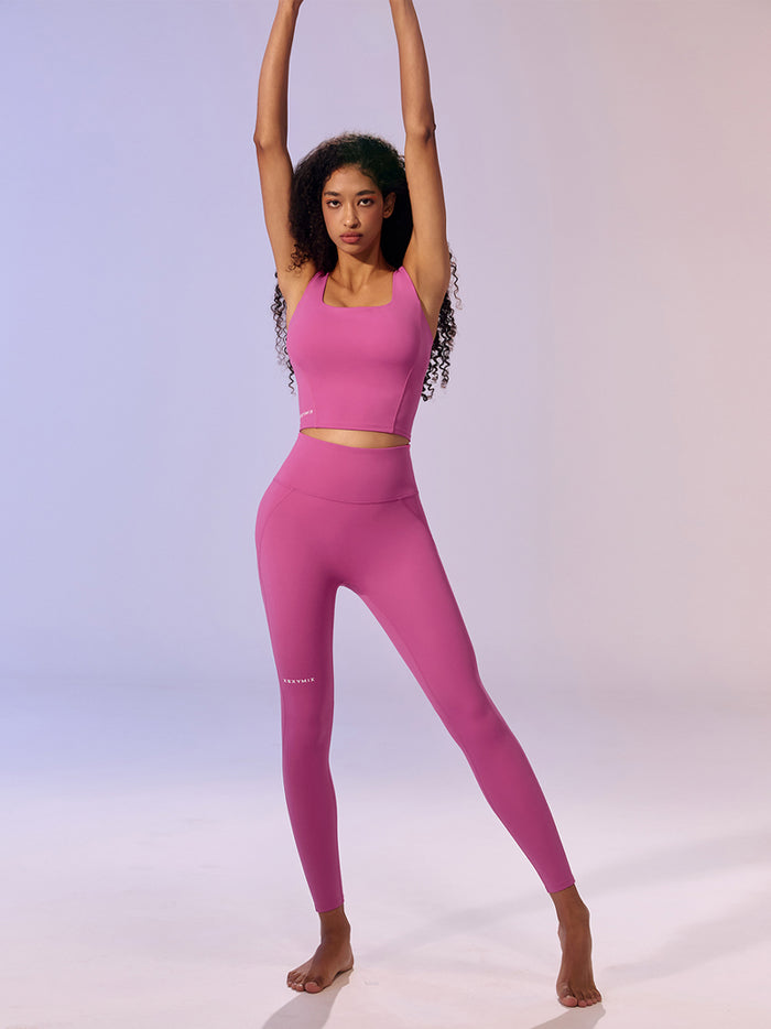 1+1 Black Label 380N High-Waisted Yoga Leggings - Women's Workout Tights for Running, Gym & Everyday Wear