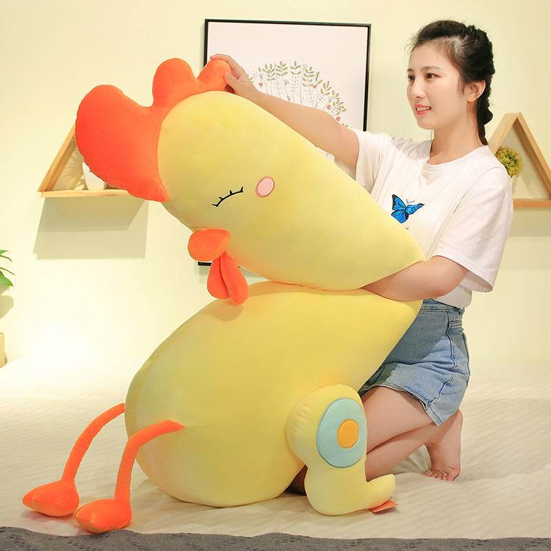 Extra Large Soft Chicken Body Pillow - Super Plush Hugging Pillow for Adults & Kids | Perfect for Cuddling, Napping, and Home Decor