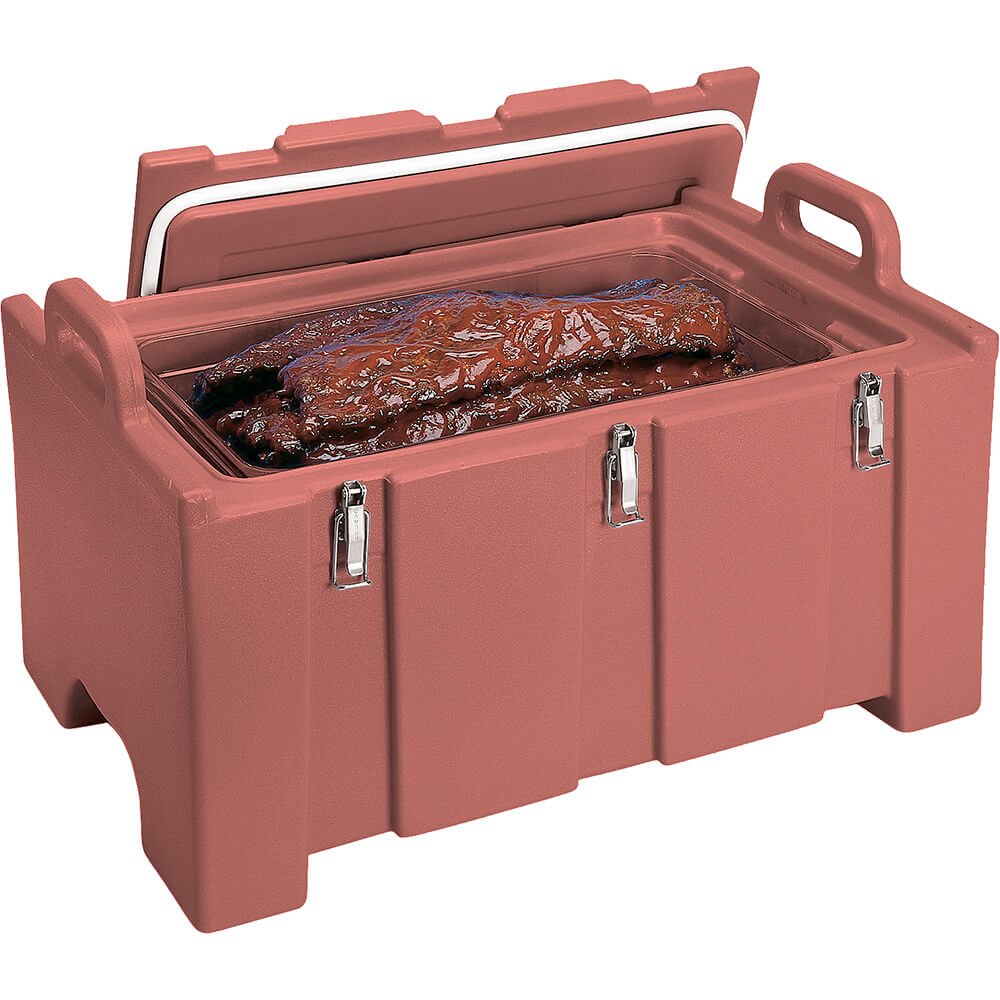 Cambro 100 Series Brick Red Insulated Food Pan Carrier - Commercial Grade Hot & Cold Food Transport for Catering, Restaurants, and Food Service Businesses
