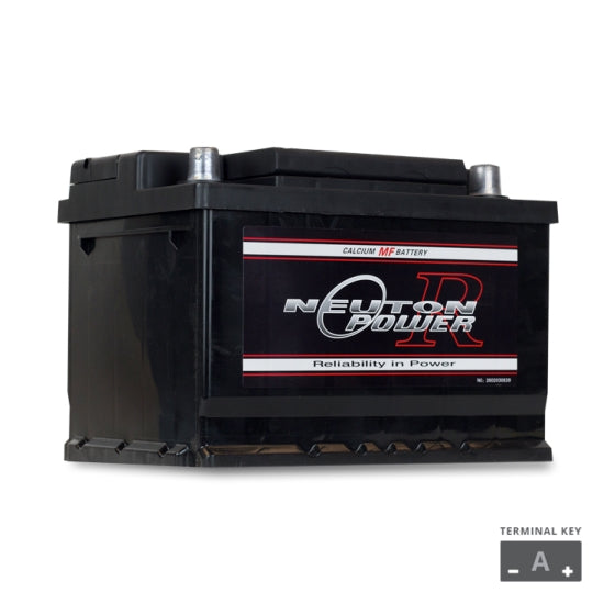 Neuton Power DIN53 Maintenance Free European Automotive Battery - High Performance Car Battery for BMW, Mercedes, Audi - Perfect for Cold Weather & Long Drives