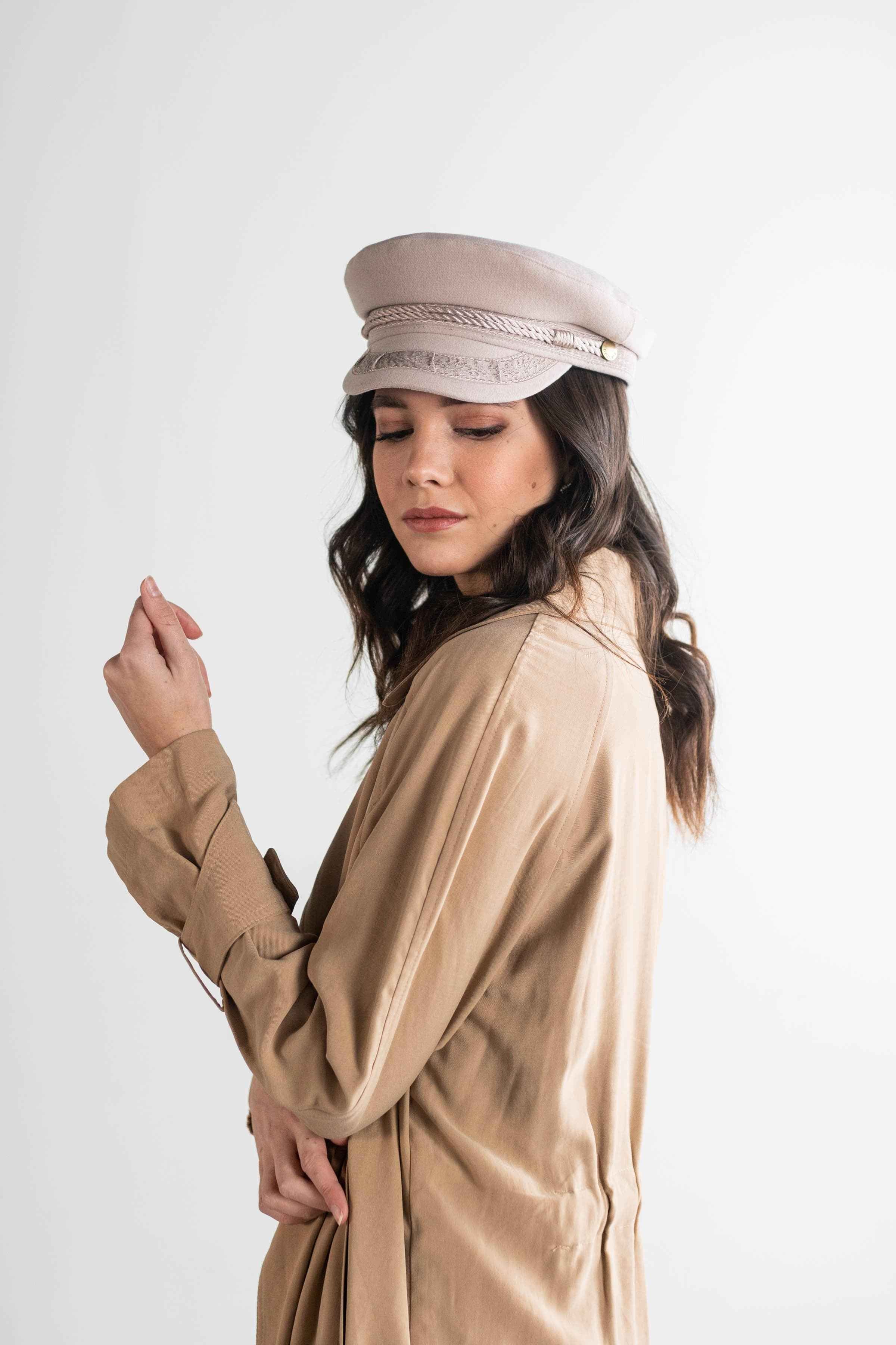 Lieutenant Cap - Military Style Officer Hat for Men & Women - Perfect for Cosplay, Halloween, and Costume Parties