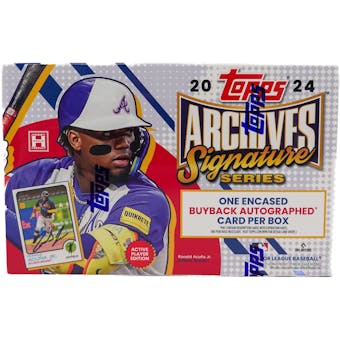 2024 Topps Archives Signature Series Baseball Hobby Box - Limited Edition Collectors Box with Autographed Cards - Perfect for Baseball Memorabilia Collectors and Sports Fans