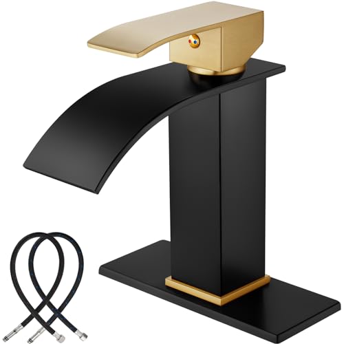 Brushed Gold Handle/Matte Black