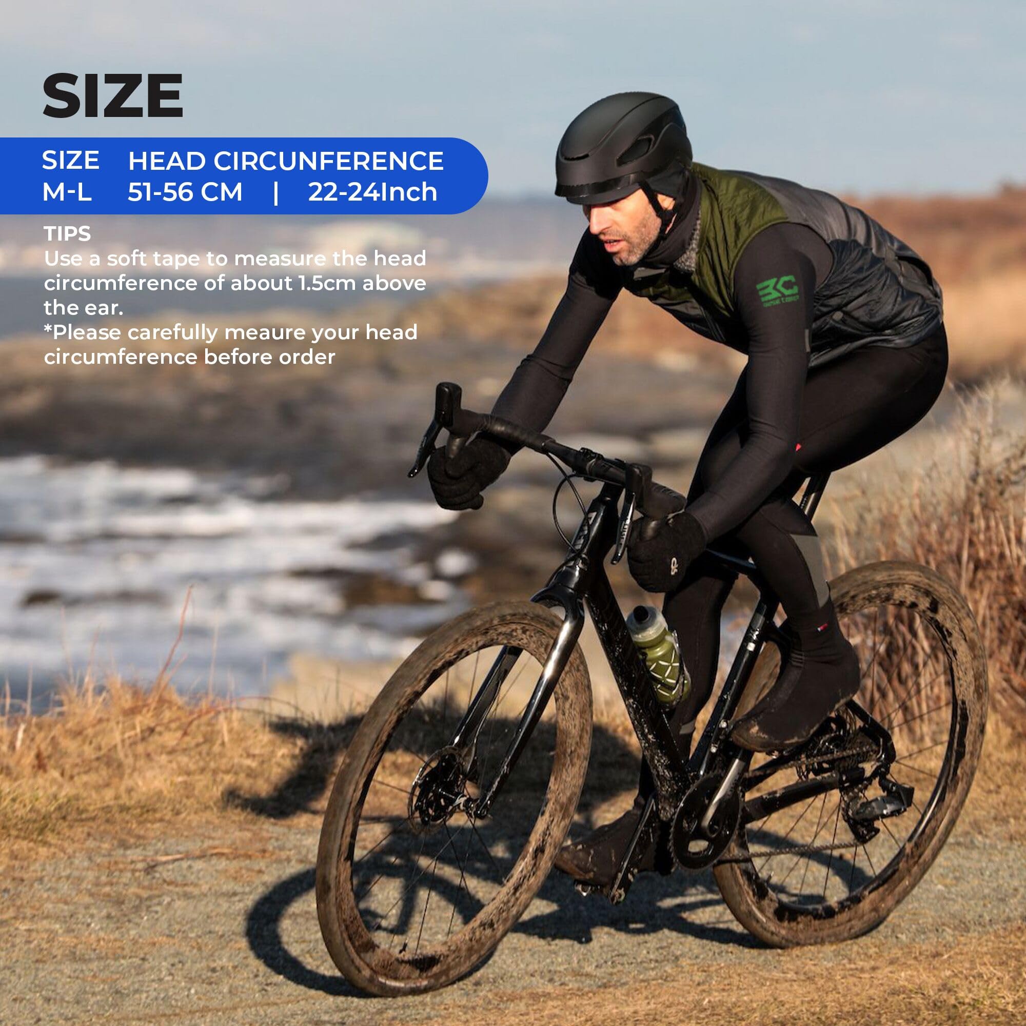 BASE CAMP SF-999 Smart Bluetooth Bike Helmet for Adults - Built-in Speakers, Microphone & Rear LED Turn Signals - Lightweight Cycling Helmet for Men & Women - Perfect for Commuting, Road Biking & Urban Cycling