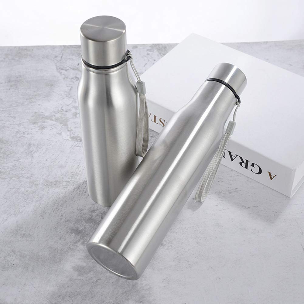 750ml & 1000ml Stainless Steel Water Bottle - Insulated Sports Water Cup for Cycling, Hiking & Gym | Leakproof Portable Drinking Bottle for Outdoor Activities & Daily Use